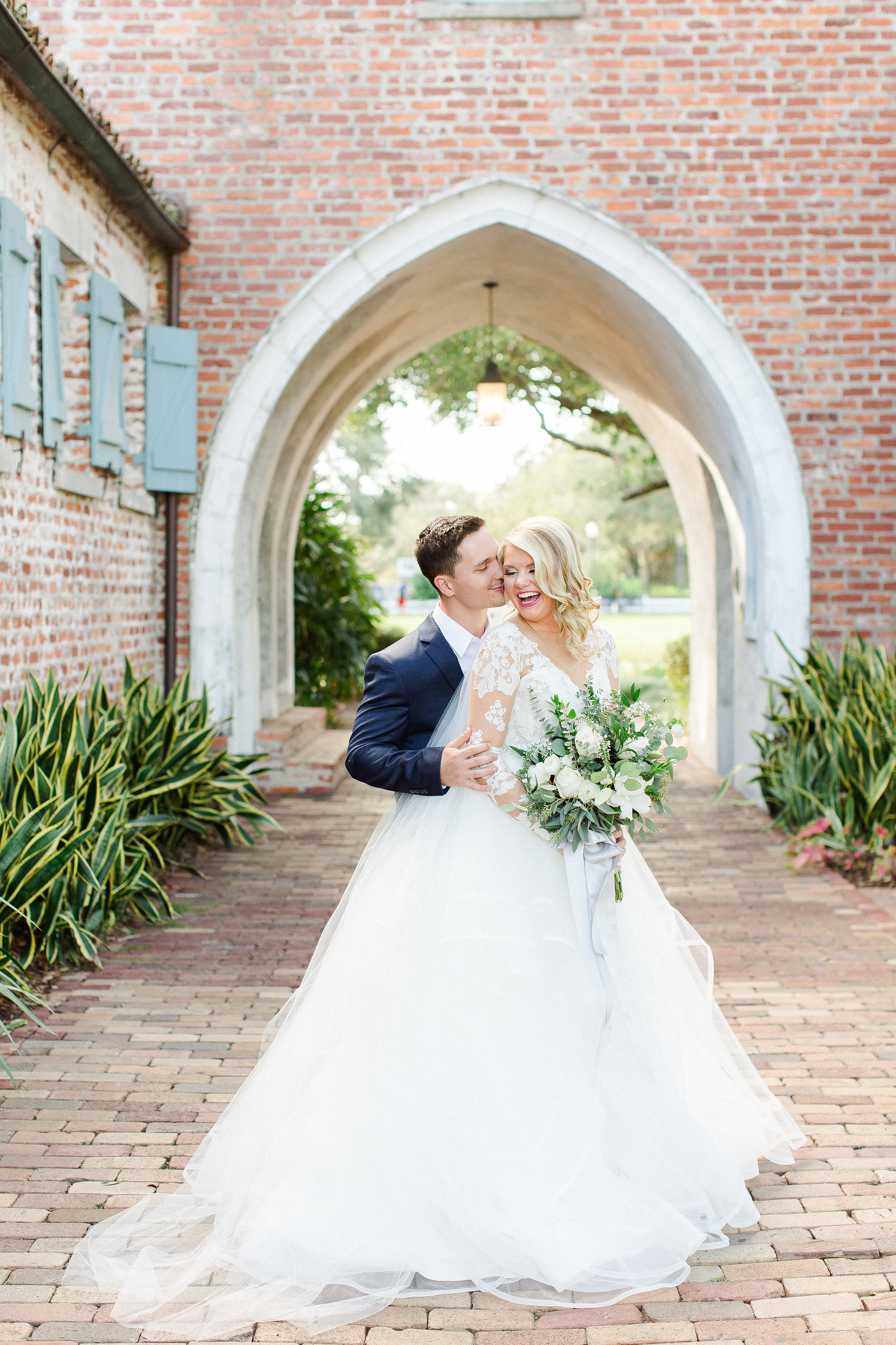 Navy and Gray Classic Wedding | Torrey + Korey | Casa Feliz, Winter Park